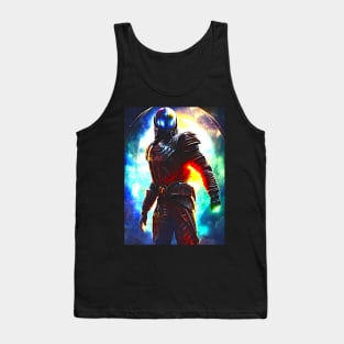 Human/Alien War - The Time Traveler - AI Generated Sci Fi Concept Art - Tank Top